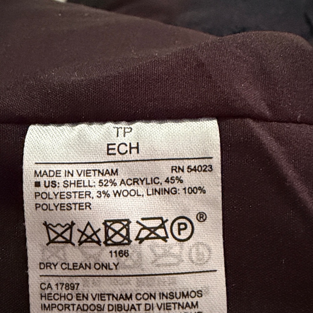 Old Navy Black Trench Coat XS Classic Long Minimal Jacket - Picture 6 of 6